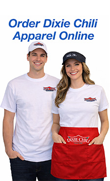 order dixie chili apparell